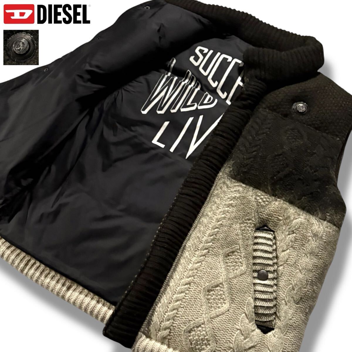 DIESEL｜メンズ ニット ジャケット | Rakuten Fashion(楽天