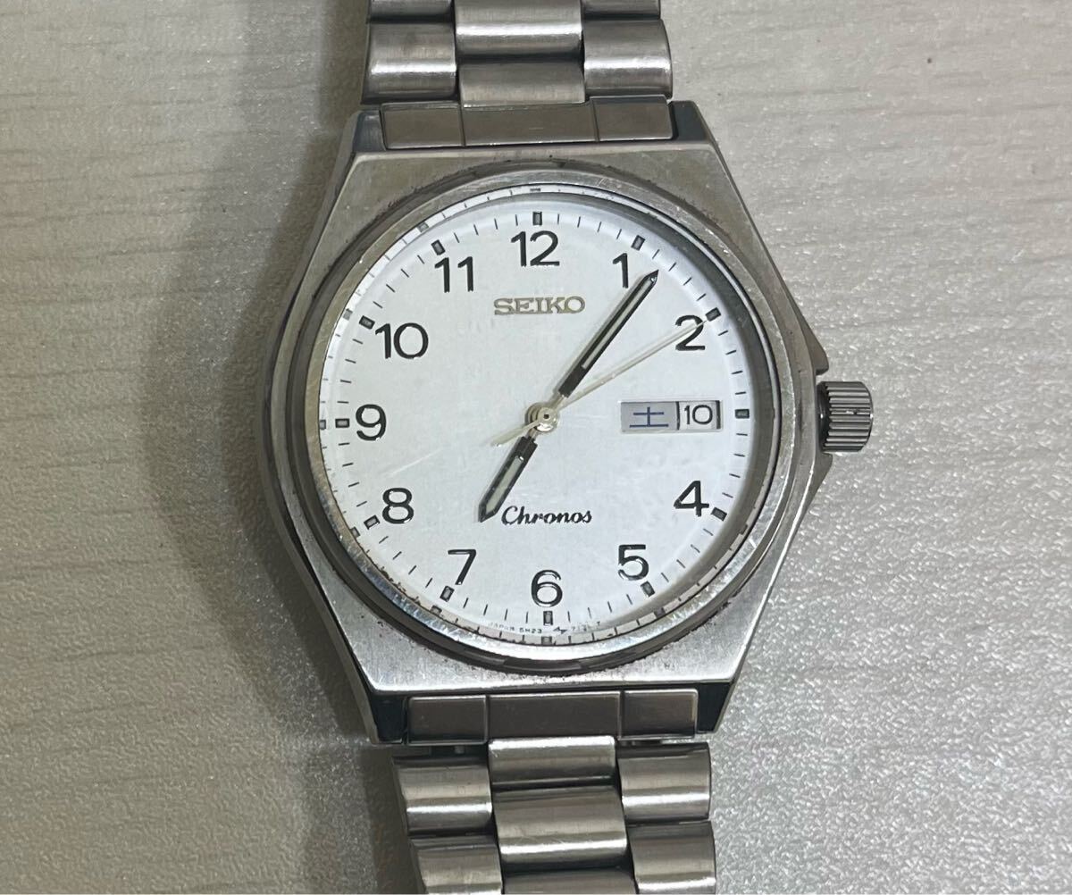 SEIKO - SEIKO Chronos クォーツ腕時計 5H23-7060 亀戸精工舎製