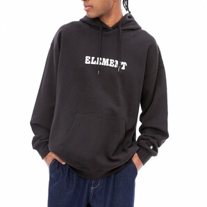 【SALE】★送料無料★2024秋冬 新品【ELEMENT/エレメント】BUBBLE LOGO HOOD パーカー FBK メンズXL BE022006