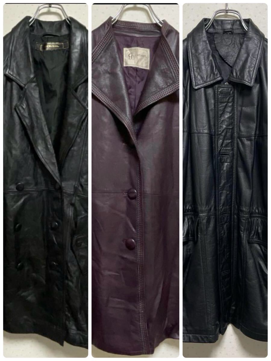 90s VINTAGE TRUSSARDI 本革 レザーライダース パープル Yahoo!オークション -「パープル」(ライダース) (ジャケット、上