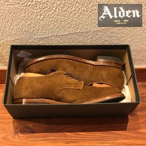 【 超美品 】 ALDEN 53504 クロムエクセル アメリカ製 ブーツ ブラウン プレーントゥ オールデン 茶色 スウェード モディファイ