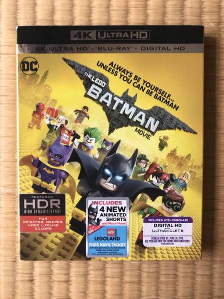 レゴー・バトマン The Lego Batman Movie US 4K UHD Blu Ray DC