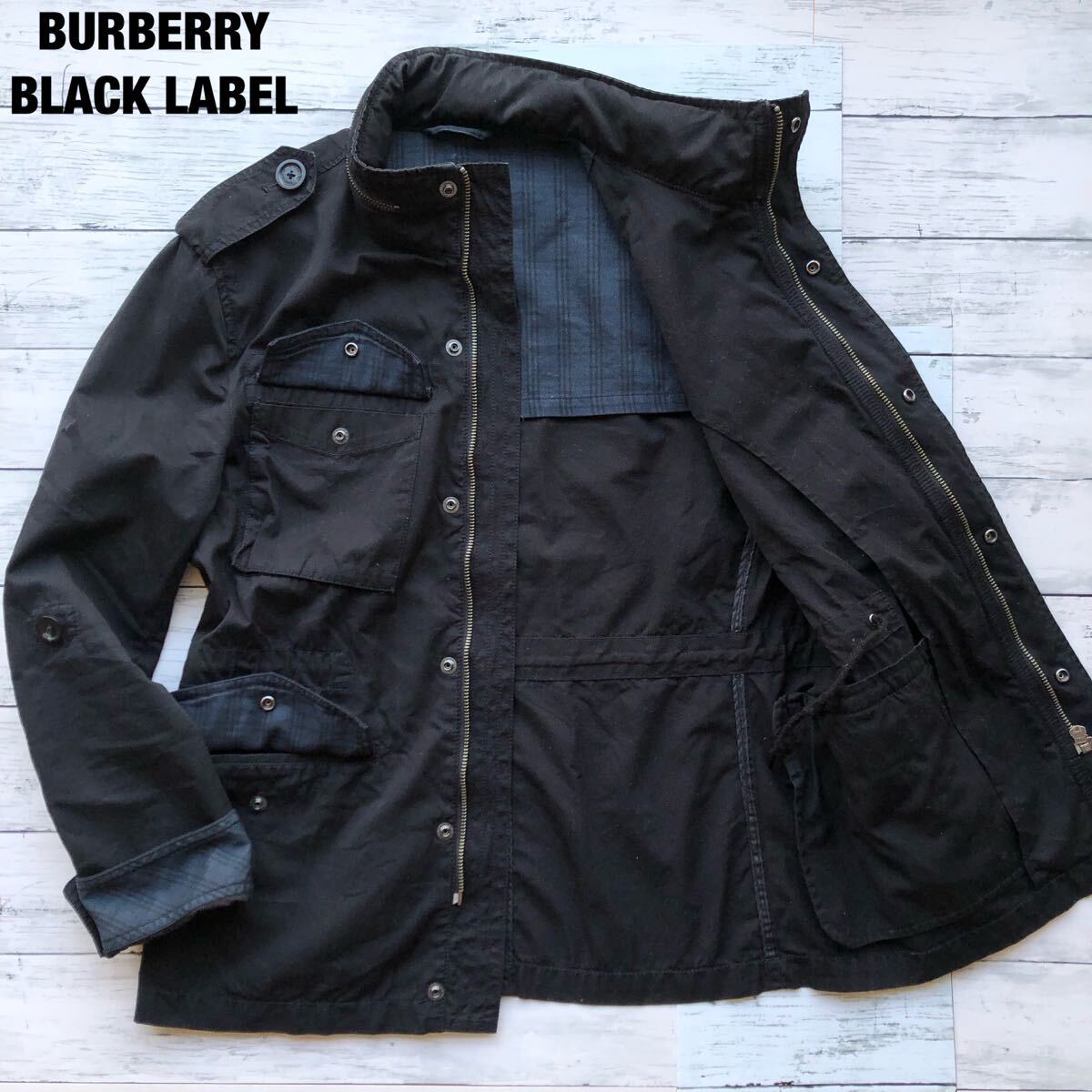 未使用級BURBERRY BLACK LABELミリタリージャケットM-65