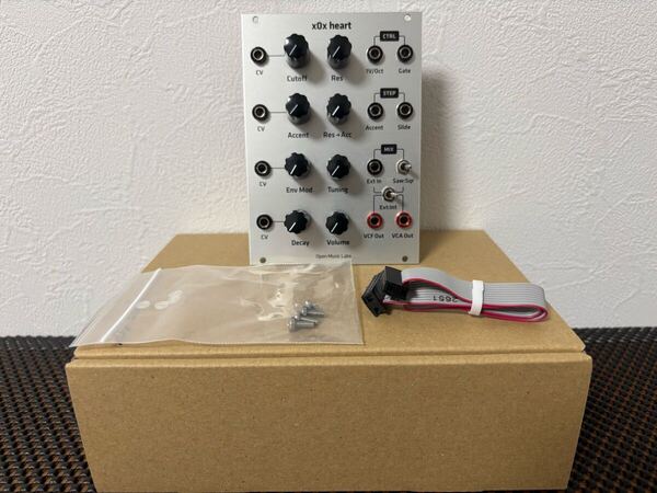 Open Music Labs x0x-heart シルバー ユーロラック モジュラーシンセ TB-303 クローン