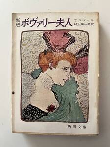 フロベール『新版 ボヴァリー夫人』(角川文庫、昭和42年、4版)。カバー付。506頁。