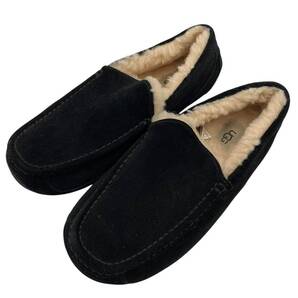 ☆★【美品】UGG アグ モカシン ムートン ローファー スリッポン ブラック 27cm★☆