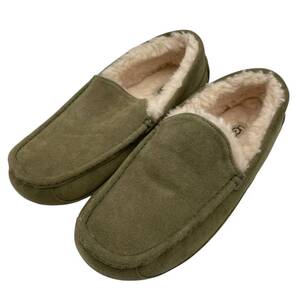 ☆★【美品】UGG アグ モカシン ムートン ローファー スリッポン カーキ 27cm★☆
