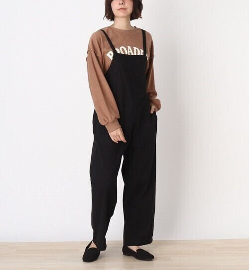 新品 SHOO・LA・RUE/Cutie Blonde バックリボンサロペットブラック(019) 02(M) 定価4,398円