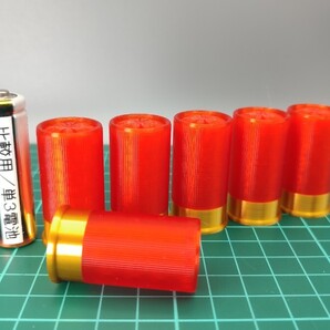 12ゲージ 1.75インチ ショットシェル 風 ダミーカート 6個セット【送料無料】※サイズ要確認(検) 12番 1.75 inch 散弾 12GA 2