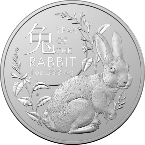 オーストラリア 2023 干支 ウサギ 銀貨 BU 完全未使用品