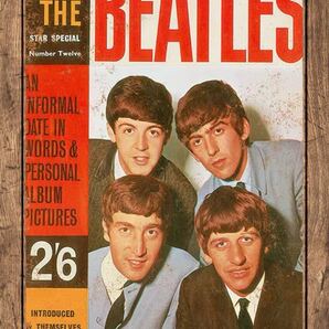 即決SALE!! なんと60cm!! ミート・ザ・ビートルズ 復刻ポスター看板 アメリカン・ガレージ■新品