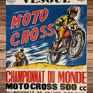 60cm×40cm モトクロス■ 大型メタル看板■送料無料■アメリカン・ガレージ■新品