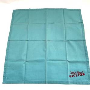 Jean Paul GAULTIER ジャンポールゴルチエ ゴルチェ ハンカチ ミニツイリー ミニスカーフ 水色 アクセサリー archive handkerchief