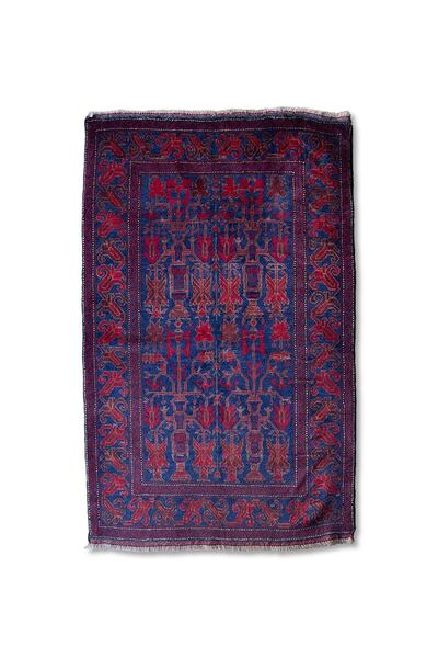 150 x 92cm 90-00s TRIBAL RUG by Taymani トライバルラグ アフガンラグ バルーチ 手織り ペルシャ絨毯