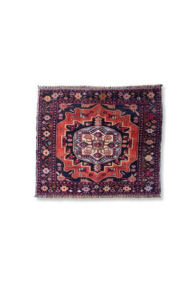 77 x 91cm 80s TRIBAL RUG by Baloch トライバルラグ アフガンラグ バルーチ 手織り 絨毯 ペルシャ絨毯