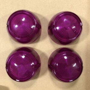 GT380 ウインカーレンズ 紫色 純正タイプ GT750 クリアウィンカー サンパチウインカー サンパチテール スモーク 黄ばみ CGC 族車