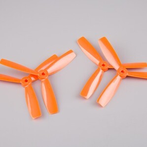 AquaPC★送料無料 BeeRotor 5x4.5"3 Blades Bullnose Propeller(2pairs) Orange★