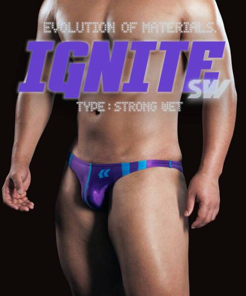 EGDE エッジ【IGNITE SW スーパーローライズ ビキニ】パープル/XL