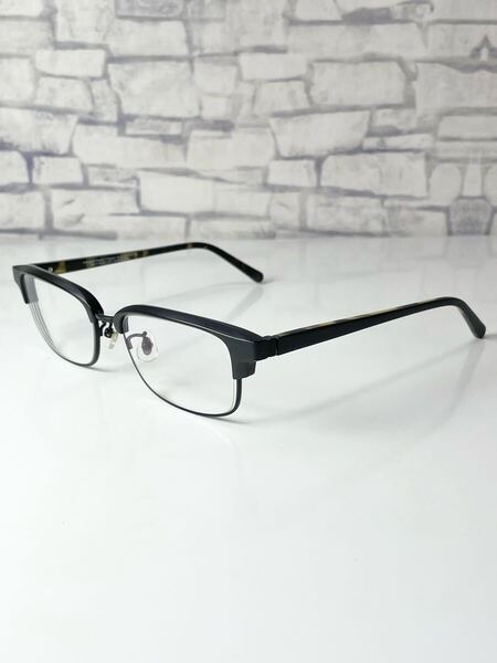 廃盤 Zoff ZA171046-14F1 ゾフ サーモントブロー マットブラック 眼鏡 良品