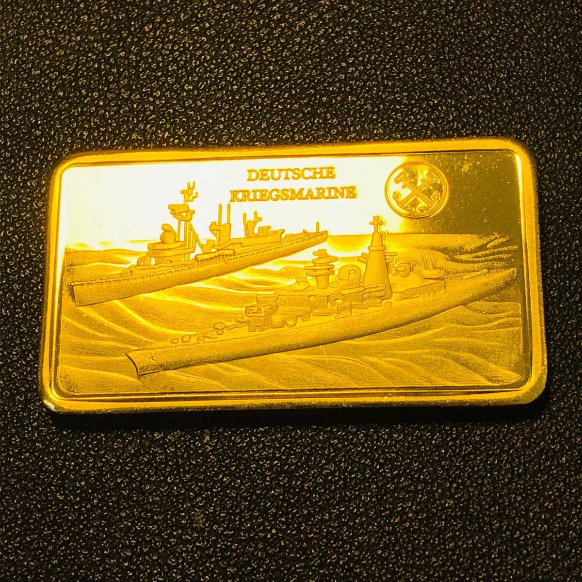 A361ドイツ 1933年 ドイツ連邦海軍練習船記念 大型金貨 カプセル