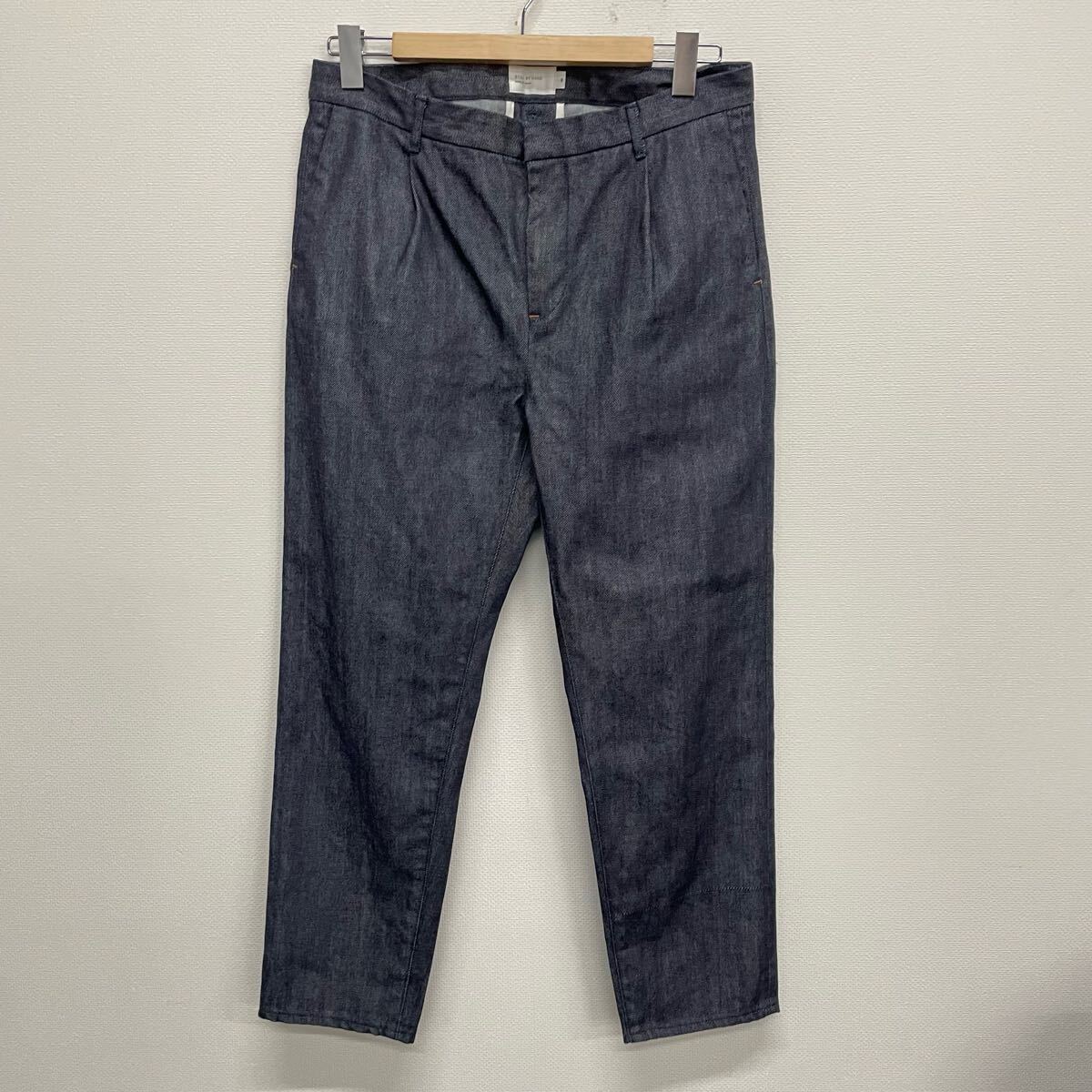 【STILL BY HAND】スティルバイハンド★ワンタックデニム スリムテーパード size48 インディゴ DN0393 02