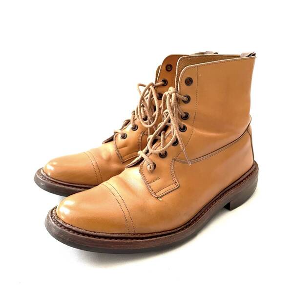 Tricker's トリッカーズ 6895 Grasmere UK8 Fitting6 エイコーン カーフ カントリーブーツ ダイナイト イミテーションキャップトゥ