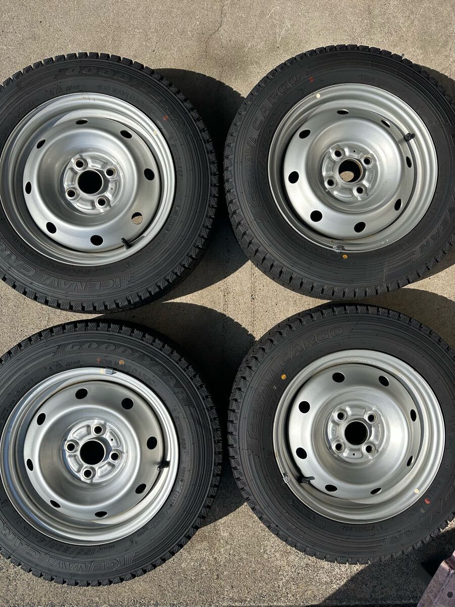 S23ｽﾀｯﾄﾞﾚｽ [SS002-X4] 155/80R14(LT) 5.0J+34 4H-100 ﾌﾟﾛﾎﾞｯｸｽ､ｻｸｼｰﾄﾞ –  SHIBATIRE