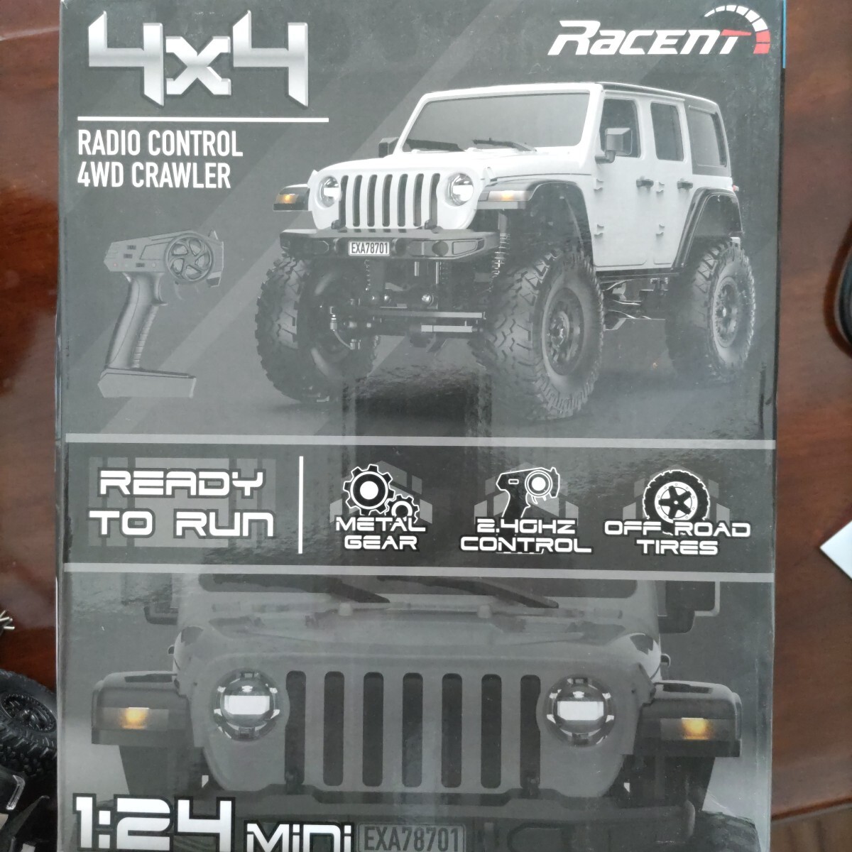 1/24 электрический RC crawler 4WD Wrangler 4x4 RACENT EXHOBBY (SCX24 Mini-Z 4x4) шкала crawler 