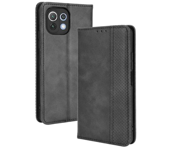 Xiaomi Mi 11 Lite 5G ケース MARR BB1722 スマホケース 手帳型 シンプル カバー 手帳型ケース 高級PU レザー スタンド機能付き 全面保護