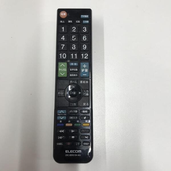 テレビリモコン379 ELECOM エレコム ERC‐BDR01BK‐MU