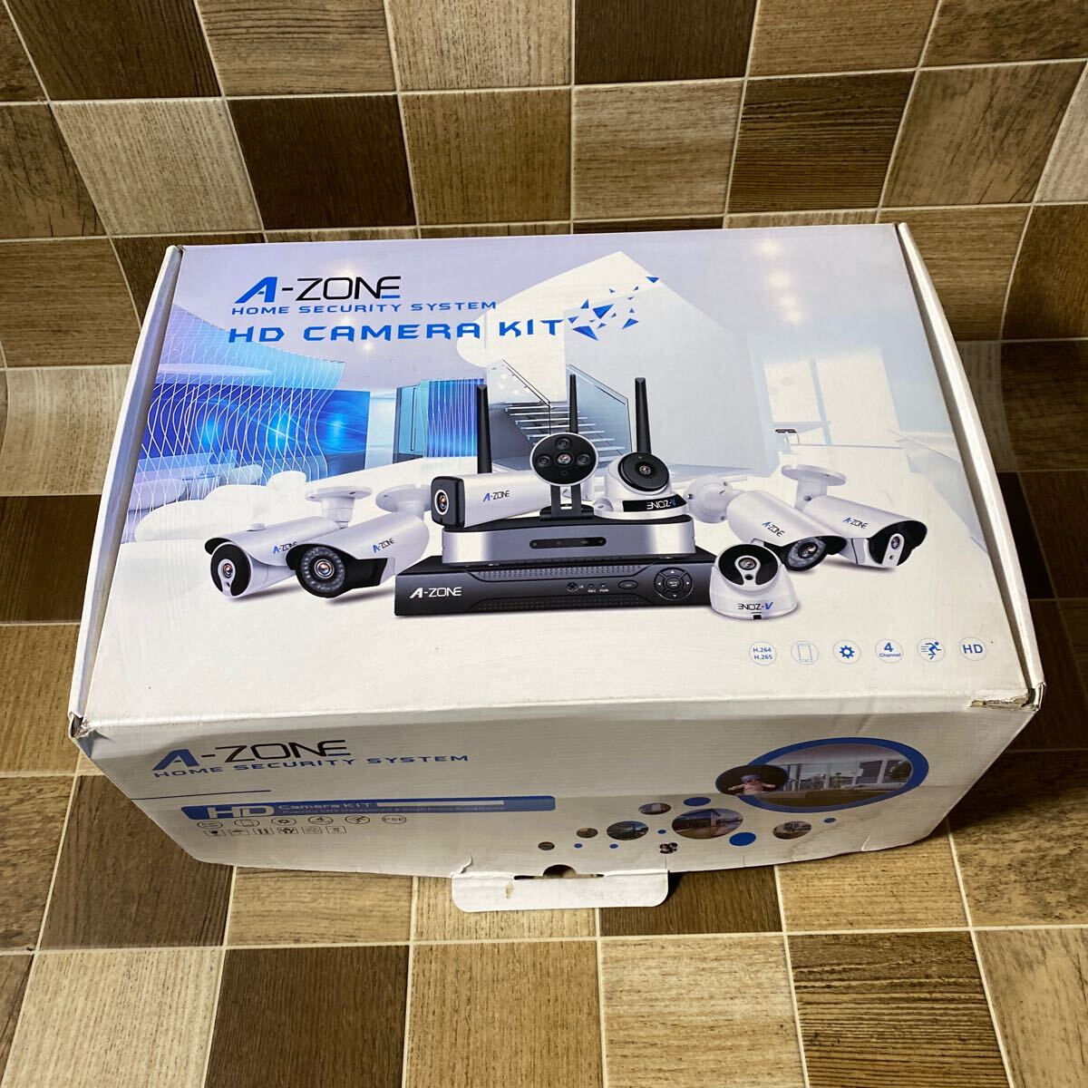防犯カメラ A-ZONE HOME SECURITY SYSTEM カメラキット Yahoo!オークション -「a-zone」(防犯カメラ) (セキュリティ)の