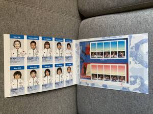 ★未使用 オリンピック アテネ フレ-ム切手 写真付 柔道 メダリスト 谷亮子 野村忠宏 内柴正人 泉浩 鈴木桂治 台紙 記念切手セット シール