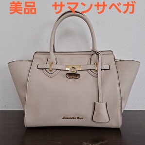 【美品】サマンサベガ ハンドバッグ くすみピンク Samantha Vega