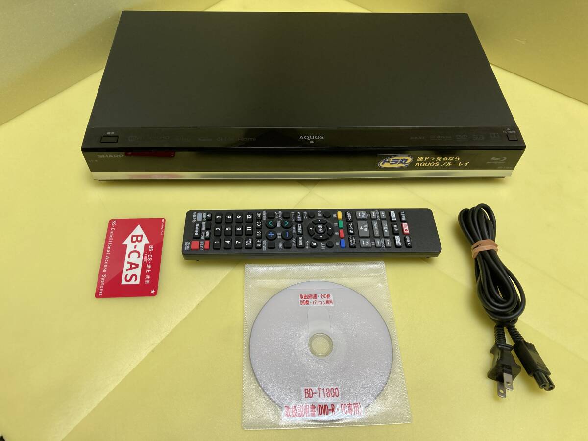 HDD交換済】シャープ ブルーレイレコーダー BD-NW1200