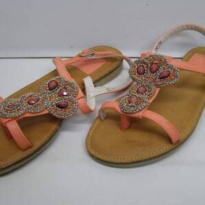 I LOVE FLAT!可愛い!アジアンサンダル!23cm(桃)