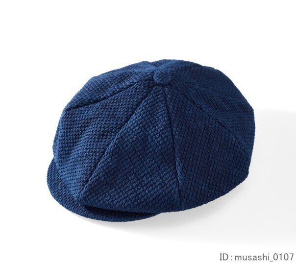 天然藍 藍染め Indigo 刺し子 デニム 帽子 キャンプ おしゃれ 小物 濃紺 厚手 綿100% ビンテージ uz-2318
