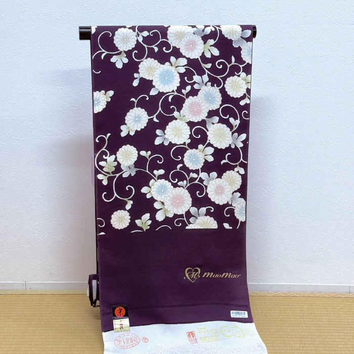 反物 着物 退 未仕立て 結城紬 京友禅 ラベル付き 新古品 A1050-12 反物 着物 退 未仕立て 結城紬 京友禅 ラベル付き 新古品 A1050-12