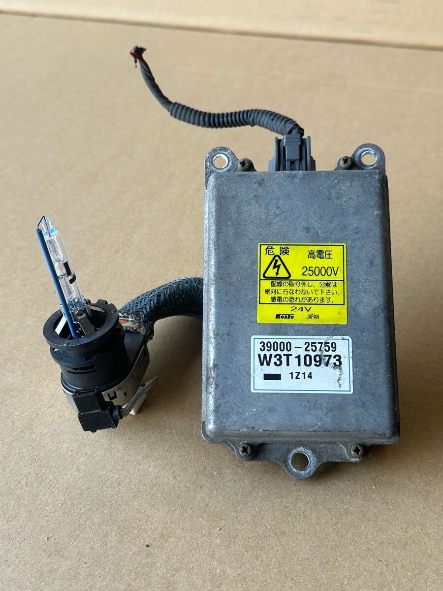 10-54 日産 UDトラックス クオン LKG-LGK5XAK ヘッドライト HID バラスト バーナーセット KOITO 39000-25759 点灯確認済み