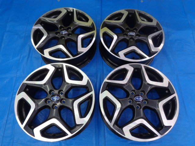 スバル 18インチ ホイール xv 新車外し 超美品 4本 新車外し品 美品】スバル XV 純正 18in 7J +55 PCD100 4本セット