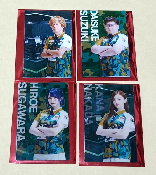 Mリーグ24-25 BEASTX プレイヤーズチェンジングカード 猿川真寿鈴木大介菅原千瑛中田花奈 麻雀 トレーディングカード