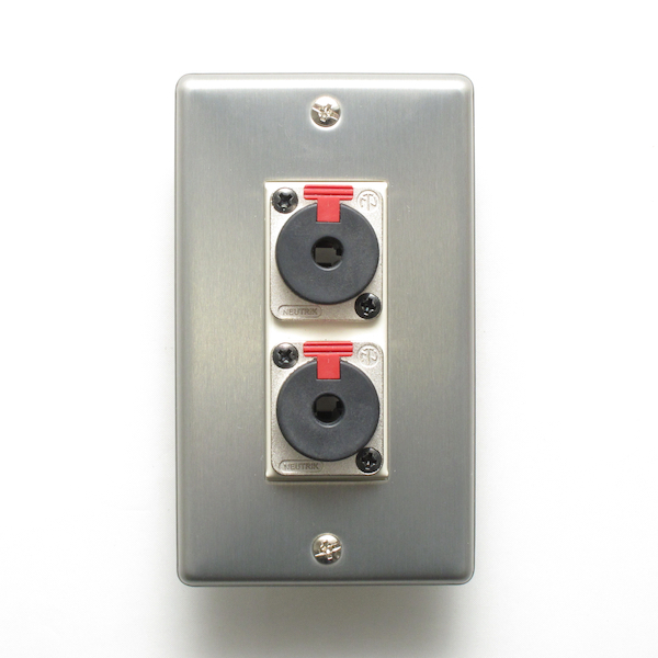 コンセントパネル <TRSフォンジャック×2> NEUTRIK NJ3FP6C x 2 パナソニック1個用