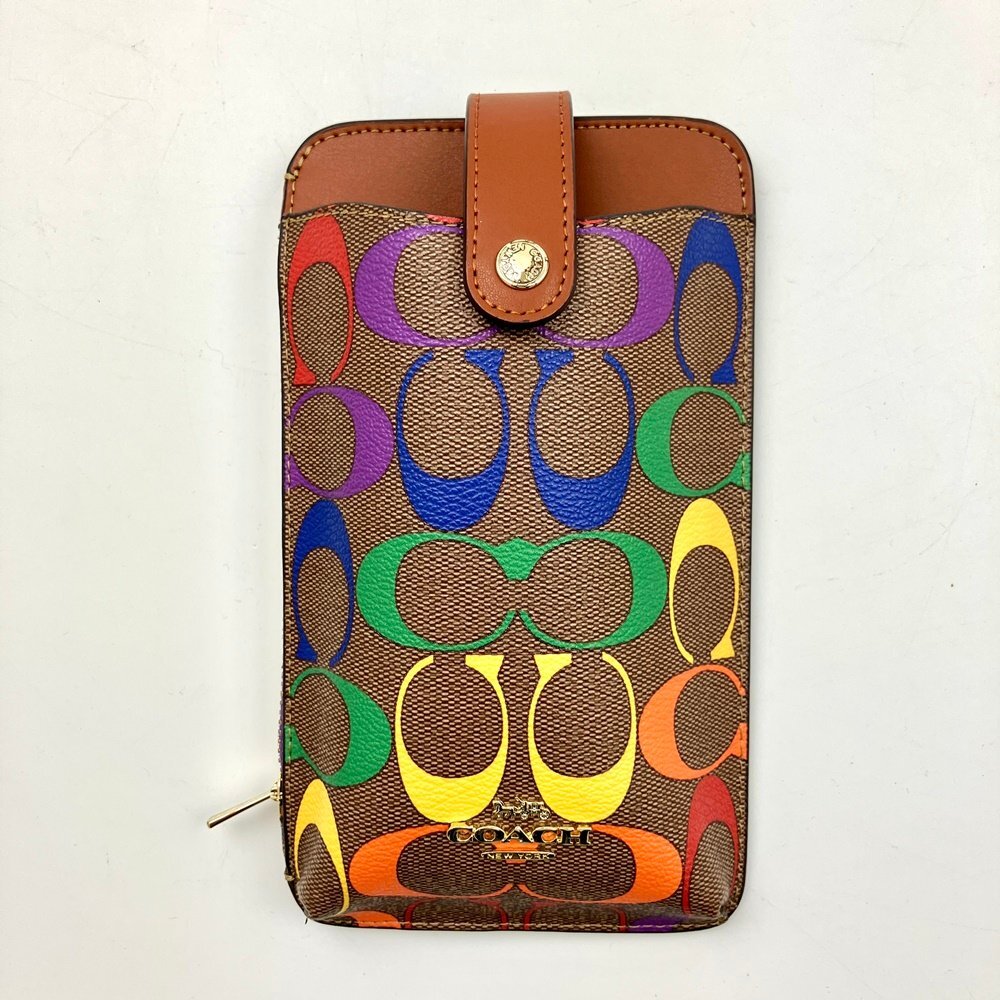 新品未使用 コーチ シグネチャー スマホショルダー スマホポーチ 新品未使用 コーチ シグネチャー スマホショルダー スマホポーチ