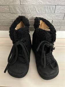 送料無料 90 100 バーバリー ブーツ 14.0cm 子供 BURBERRY 男女兼用 ブラック キッズ ワンオーナー ブランド シューズ ユニセックス 3歳