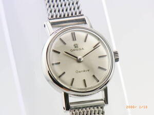 OH/ポリッシュ済)Omega オメガ ジュネーブ レディース 手巻き Ref511.213 Cal620 メッシュベルト 稼働品