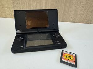 【中古品】Nintendo任天堂ニンテンドー DSi 本体 TWL-001 ブラック黒 & トモダチコレクション ソフト 2点セット 現状品