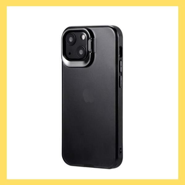 新品 iPhone 13 mini スタンド付 耐衝撃 ハイブリッド ケース 黒
