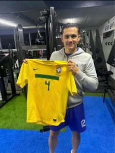реальное использование форма Cheer gosiuba Brazil представитель VS Costa Rica представитель match worn shirt футбол