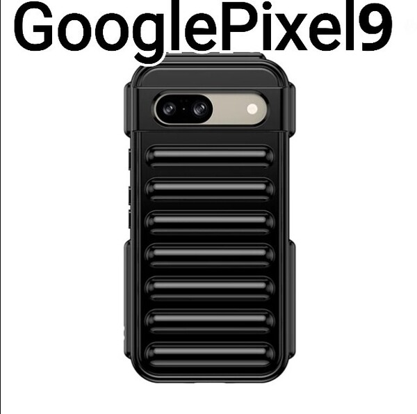 Google Pixel9 用のケース ブラック 黒 エアクッション GooglePixel9
