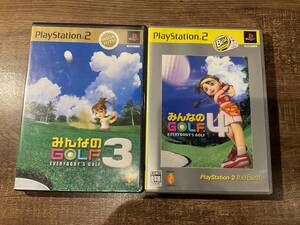PS2 プレイステーション2 みんなのゴルフ3・4