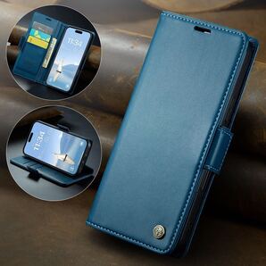 iPhone 16 pro max クリアケース アイフォン16 プロ マックス ケース iPhone16 pro max カバー 6.7インチ 手帳型 カード収納 ブルー